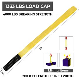 Favorite-Trade Poly Rope Hoist Pulley Block, 6000-8000 LB 2 Ton 65 Feet of 3/8 “, 7:1 Lifting Power, Pulley Hoist For Lift Furniture, Motorcycles, Bicycles (Pulley Block with Nylon Rope)