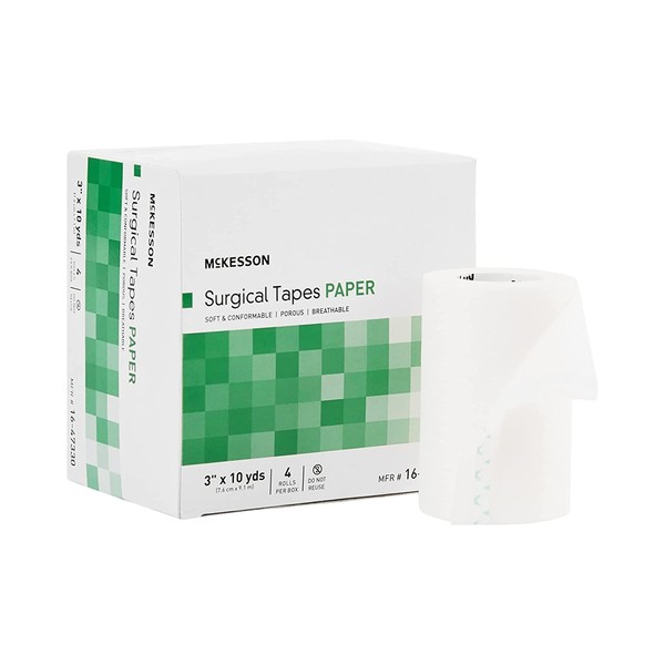 McKesson Medical Tape 3" x 10 yd. 16-47330, 1 Box, 4 Rolls/Box