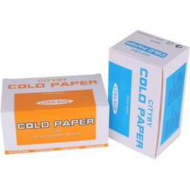 2 Cajas Papel para Permanente Ultrafino de Peluquería en Cajas Uso Doméstico y Salón Profesional, Reciclable, Fácil de Usar Color Aleatorio