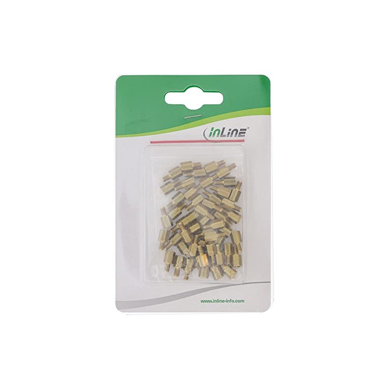 InLine® 77787M Spacer Screw Set for Mainboards/Metric (50 Pieces)