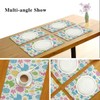 Happy Easter Day Bunny Eggs Placemats Set of 6 Easter