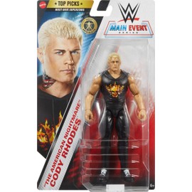 Mattel Mattel WWE Top Picks Action Figure, 6-inch Collectible Cody Rhodes The American Nightmare with 14 Articulation Points & Life-Like Look