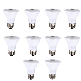 wei's-l.e.d PAR20 LED Bulbs, 8W, 75W Equivalent 8W, Dimmable, 3000K Warm White, E26 Standard Base, Wet Rated, UL Listed. (10 Pack, 3000k)
