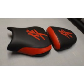 CUSTOM SEAT COVERS F&R SEAT COVERS BLACK/RED WILL FIT HAYABUSA 99/00/01/02/03