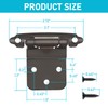 3/8" Cabinet Hinges Inset, 40 Pack 20 Pairs Black Self