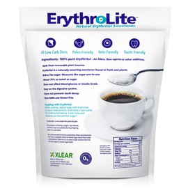 Xlear Erythrolite Erythritol Sugar Substitute - Natural and Organic Plant-Sourced Keto Friendly Sweetener (5 Pound Bag) (5 pound)