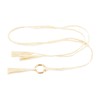 LEX STANDARD BL003 Women's Belt, Thin Waist, Suede, Casual, Braided