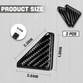 CHRYMUM 2 PCS Car Door Corner Protector Edge Guards, Carbon Fiber Anti-Collision Car Door Edge Protector, Self-Adhesive Decorative Auto Corner Protect, Auto Exterior Accessories
