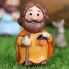 Colorful Nativity Scene Figurine Set Cute Animals Rugged Lightweight Reliable