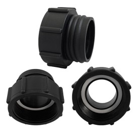 IBC Adaptor 2 Inch Fine Thread to S60 x 6 Coarse Thread, IBC Tank Adapter 2 Inch Internal Thread to S60 x 6 (60 mm) External Thread IBC Tank Accessories for IBC Tank Water Tank (Pack of 1)