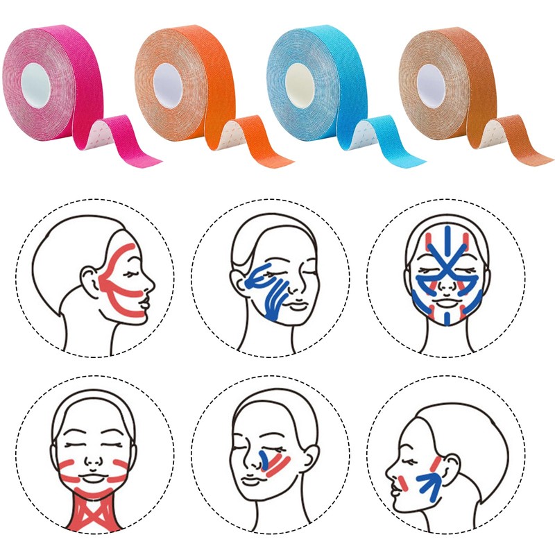 Pack of 4 Face Tape Lifting Face Tape Against Wrinkles