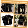 MAGICLULU 1set Wedding Table Numbers Cards Double Sided Place Card