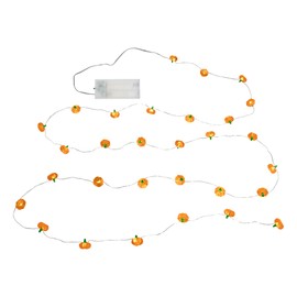 LumaBase Battery Operated String Lights with Pumpkin Motifs