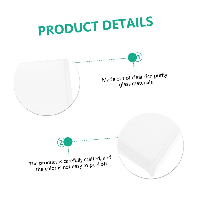 Hohopeti 2pcs Optical Glass Cuvettes for Spectrophotometry Pathlength High Purity