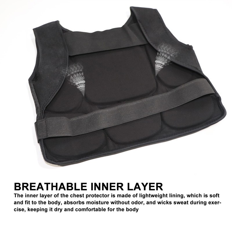 Taekwondo Chest Protector Thickened EVA Liner Shock Absorption Boxing Chest