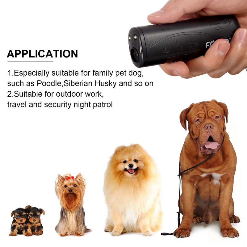 LED Ultraschall Hunde Repeller und Trainer Gerät 3 in 1