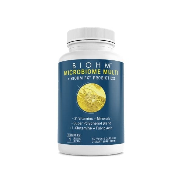 BIOHM Multivitamin for Women & Men, Microbiome Multi with Probiotics