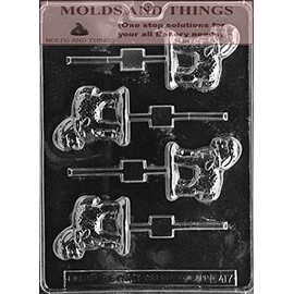 LAMB LOLLY Easter Chocolate candy mold with Copyrighted molding Instructions - set of 3