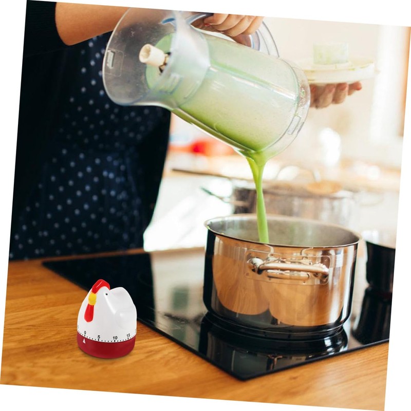 SUPVOX 2pcs Cute Chicken Kitchen Timer Mechanical Wind Up Countdown