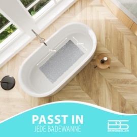Stone-look shower mat / bath mat, 53 x 53 cm and 70 x 35 cm by Brandsseller, customisable