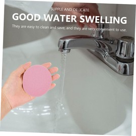 minkissy 108pcs Face Wash Compressed Puff Blending Sponges for Makeup Face Cleaning Pads Round Makeup Sponge Foundation Exfoliating Products Portable Pva