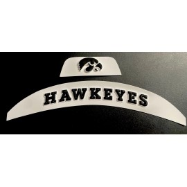 3D Bumpers - Iowa Flex Set For a Full Size Football Helmet.