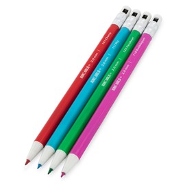 June Gold 36 Assorted Colored 2.0 mm Mechanical Pencils with 36 Unique Color Leads, Color Name is Printed on Each Pencil Barrel, Built in Rear Sharpener