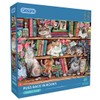 Puss Back in Books 1000 Piece Jigsaw Puzzle | Cat