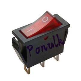 2Pcs with Neon Light Lamp ZE-235L Rocker Switch Red Illuminated 16A 125VAC 250VAC ON/Off for Canal RH Series Defond DRH Silver Plated Copper Plastic Base Easy Installation Durable