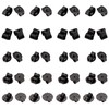 UNICRAFTALE About 50pcs 5 Styles Electrophoresis Black Earring Back Nut