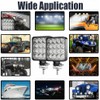 Led Light Bar, Turboo 10PCS 4inch 48W Led Work Light