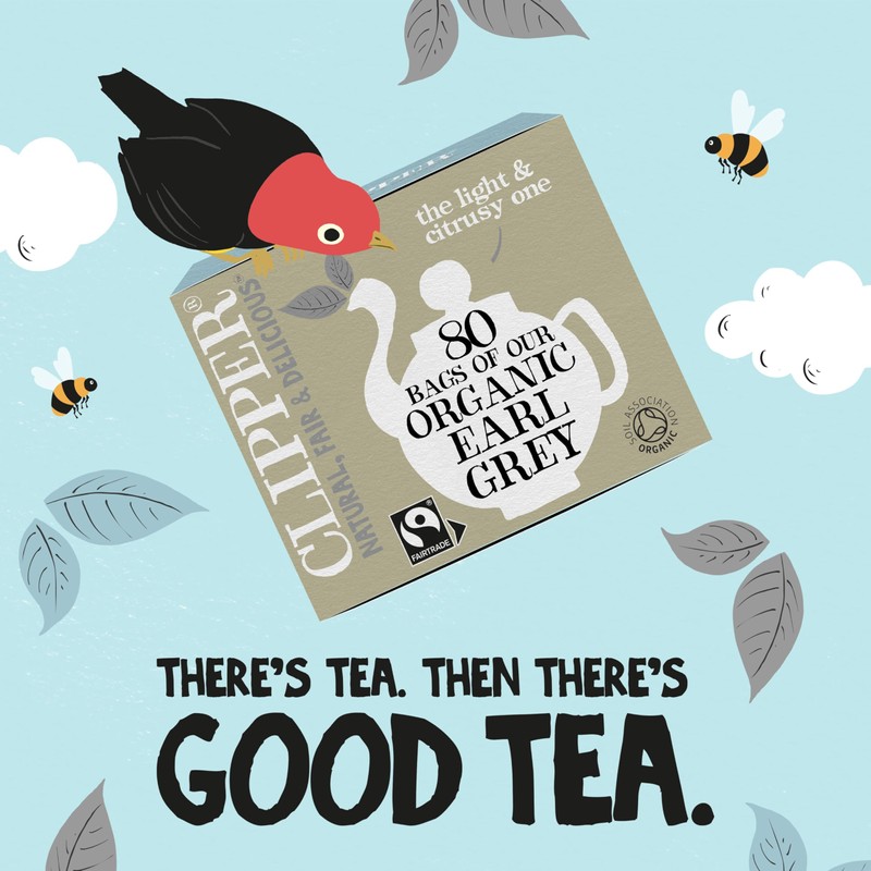 Clipper Organic Earl Grey Bags (80Bags) Fairtrade Gluten Free Organic