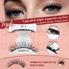2 pairs Magnetic-Eyelashes with Applicator, Higu clace Magnetic-Lashes No Glue