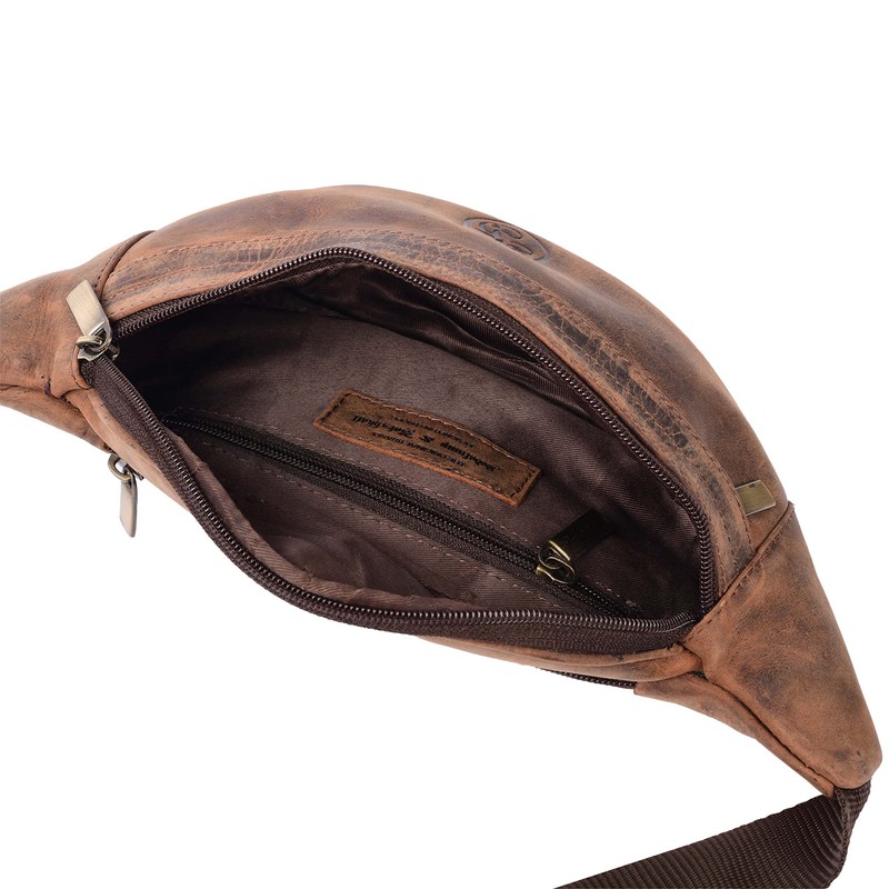 Hodalump -Bum bag, brown, vintage