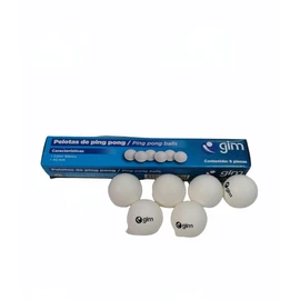 Gimbel Pelotas Ping Pong Color Blanca Caja 6 Piezas