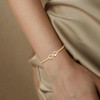 yongder Dainty 14K Gold Plated Infinity Heart Chain Adjustable Bracelet