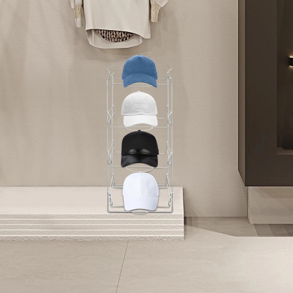 Unbranded 4-tier Hat Display Stand, Tabletop Hat Display Rack, Hat