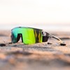 BOMBER SMOKE BOMB ANSI Z87+ Safety Sunglasses:_Polarized - Red Mirror