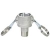 TOYOX 633-BB-1/2-AL Cam Lock Coupler, Male Thread, For Plant Plumbing