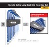 Titan 12764 22-Piece SAE and Metric Hex Key Set