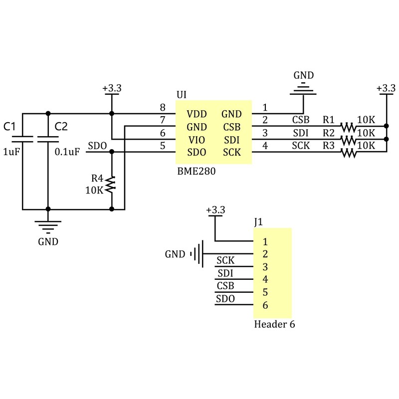4pcs Pre-Soldered ME280 3.3V Sensor Module GY-BME280-3.3 High Precision Atmospheric