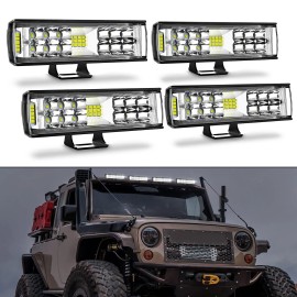 AUTOXBERT Led Headlight Light Bar Lighting Kit Driving Lamp 2Pc 60W ATV Boat MotorbikeSUV