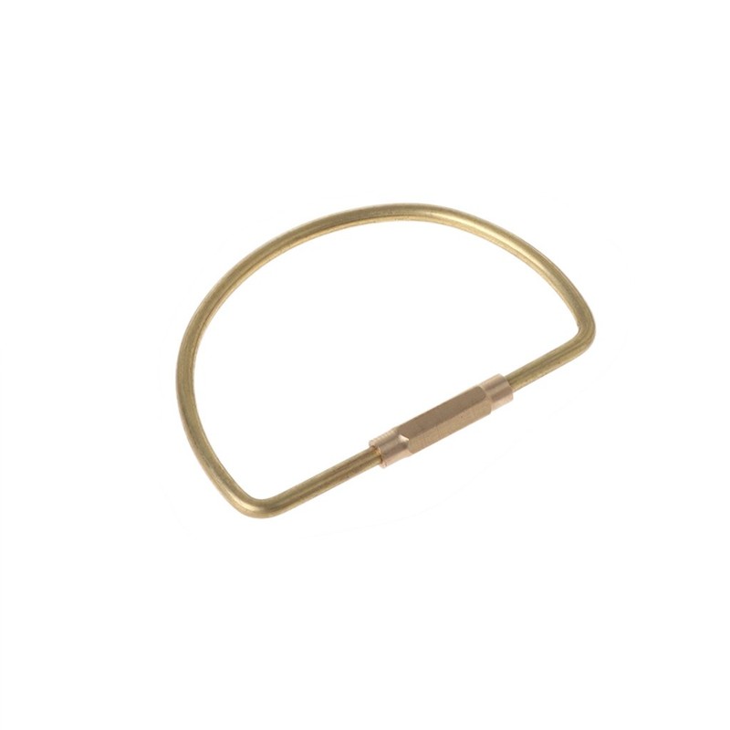 WOWOWO Outdoor Brass Carabiner Keychain Hiking Camping Hang Hook Buckle