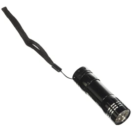 Hama Basic LED Taschenlampe Unisex - Erwachsene, schwarz, 9 x 2.5 cm
