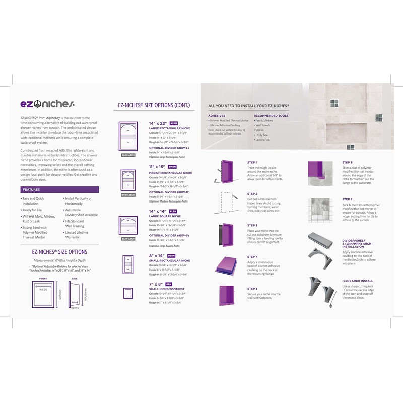 EZ-NICHES - USA - EZLRN - 14in X 22in -