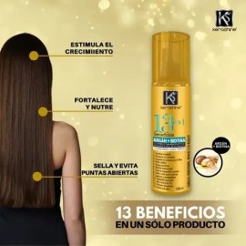Kerashine Tratamiento Capilar 13 Argán + Biotina 180 Ml