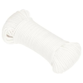 vidaXL Boat Rope Anchor Line Mooring Rope Polypropylene Rope Braided Braided Rope White 3 mm 50 m Polypropylene