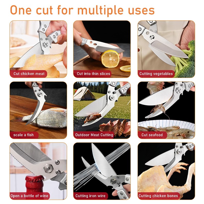Professional Heavy Duty Kitchen Shears for Food – All in