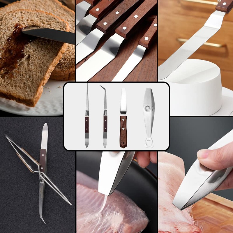 DUEBEL 13 Piece Professional Chef Culinary Plating Kit - Stainless