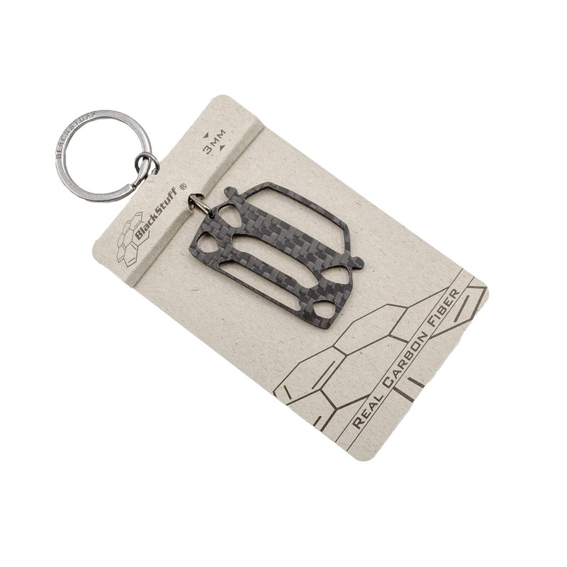 BlackStuff Carbon Fibre Black Keyring Compatible with Fiesta MK7 2017+